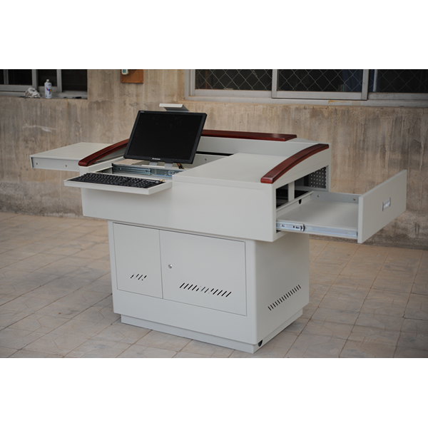 實木扶手班班通講臺